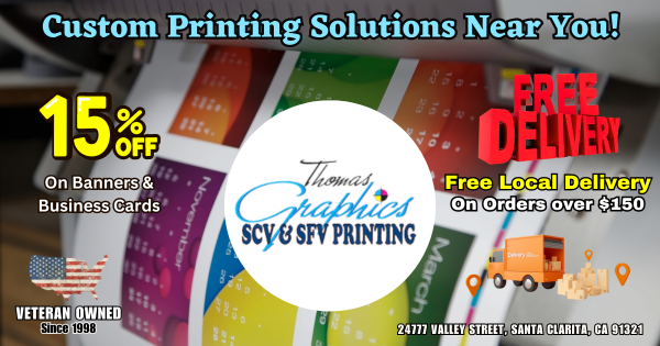 Free Local Delivery Custom Printing – Thomas Graphics SCV