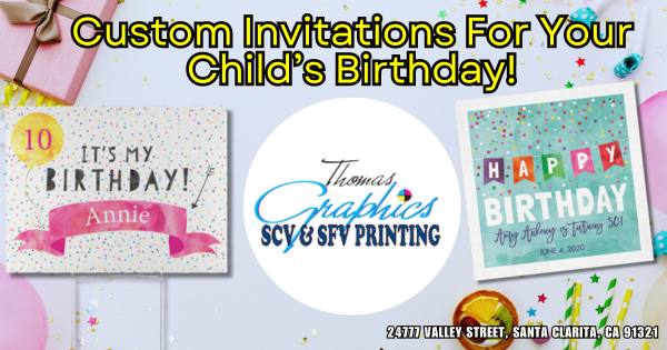 Personalized Invitations – Thomas Graphics SCV