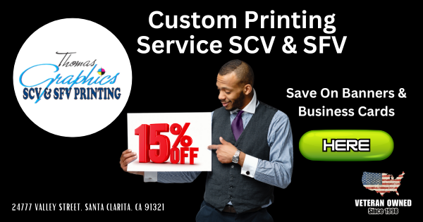 Sale On Banners & Business Cards – Thomas Graphics SCV – SFV – LA